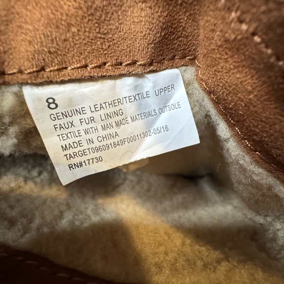 Mossimo Supply Co. Tan Suede Moccasin Boots - Picture 3 of 7